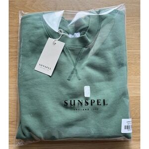 Sunspel Loopback Sweatshirt Thyme Green Brad Pitt F1 Men's Size‎ XS NWT RARE